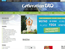 Tablet Screenshot of generation-tao.com